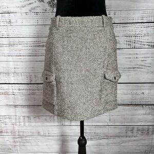 VTG Eddie Bauer Tweed Cargo Skirt Women 4 Wool Midi Gorpcore Utility Y2K 90s